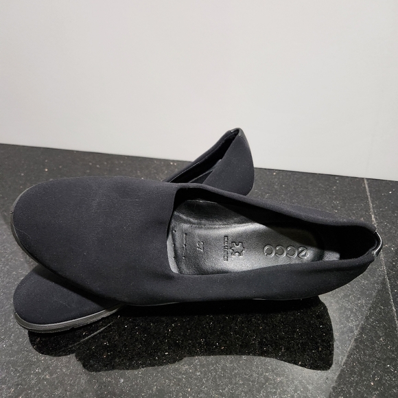 Ecco leather and cloth shoes - Picture 4 of 5